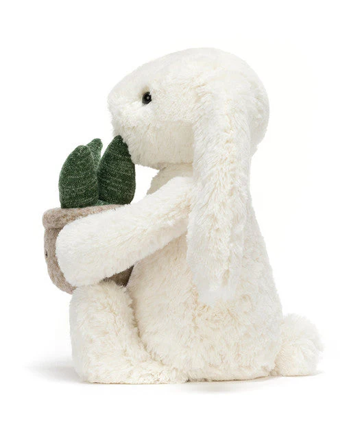 Cream Bunny with Plant - Image 4