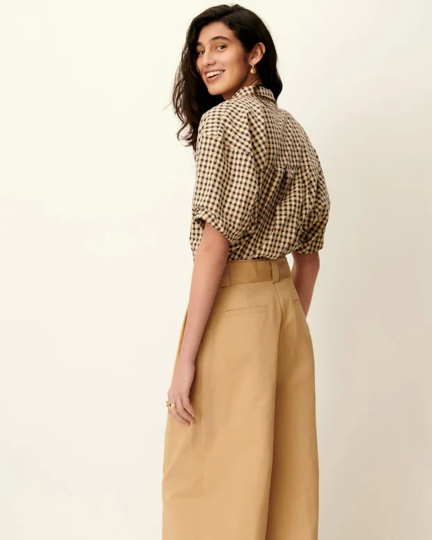 Florentina Balloon Sleeve Shirt (Sandblack) - Image 6