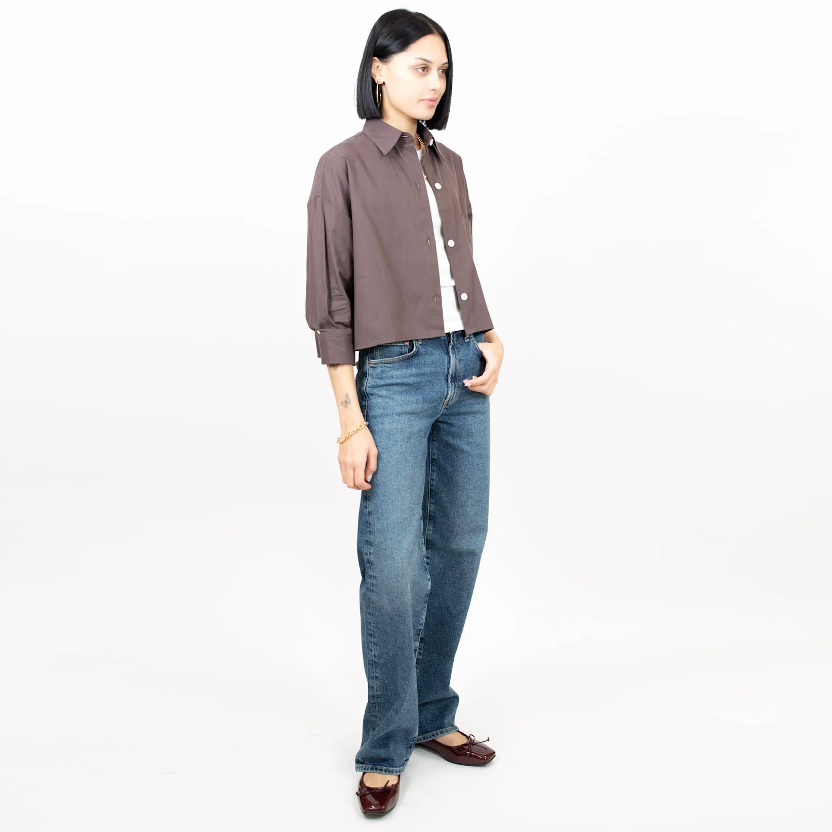 Kat Crop Shirt - Image 9