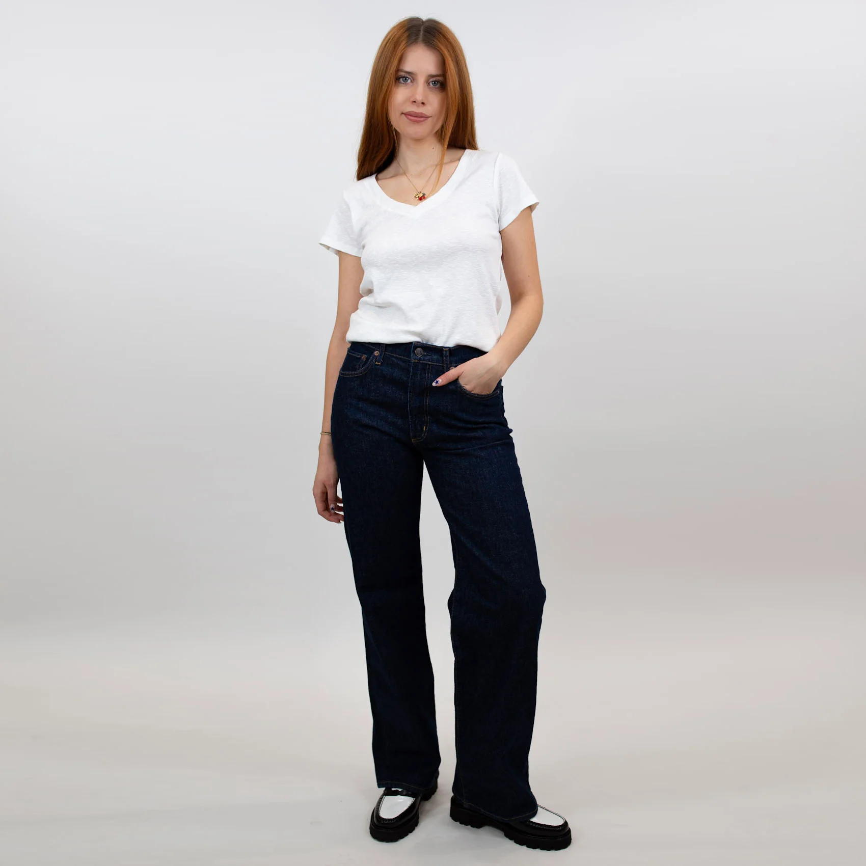 New Lily V-Neck Tee - Image 5